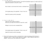 Graphing Polynomial Functions In Factored Form Worksheet Pdf Function