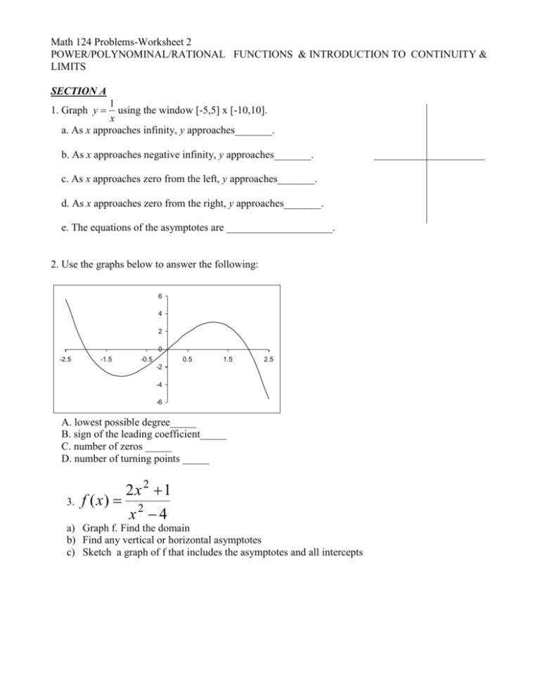 Graphing Rational Functions Algebra 2 8 2 8 3 Worksheet Answers 