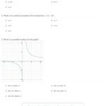 Graphing Rational Functions Worksheet 1 Horizontal Asymptotes Answers