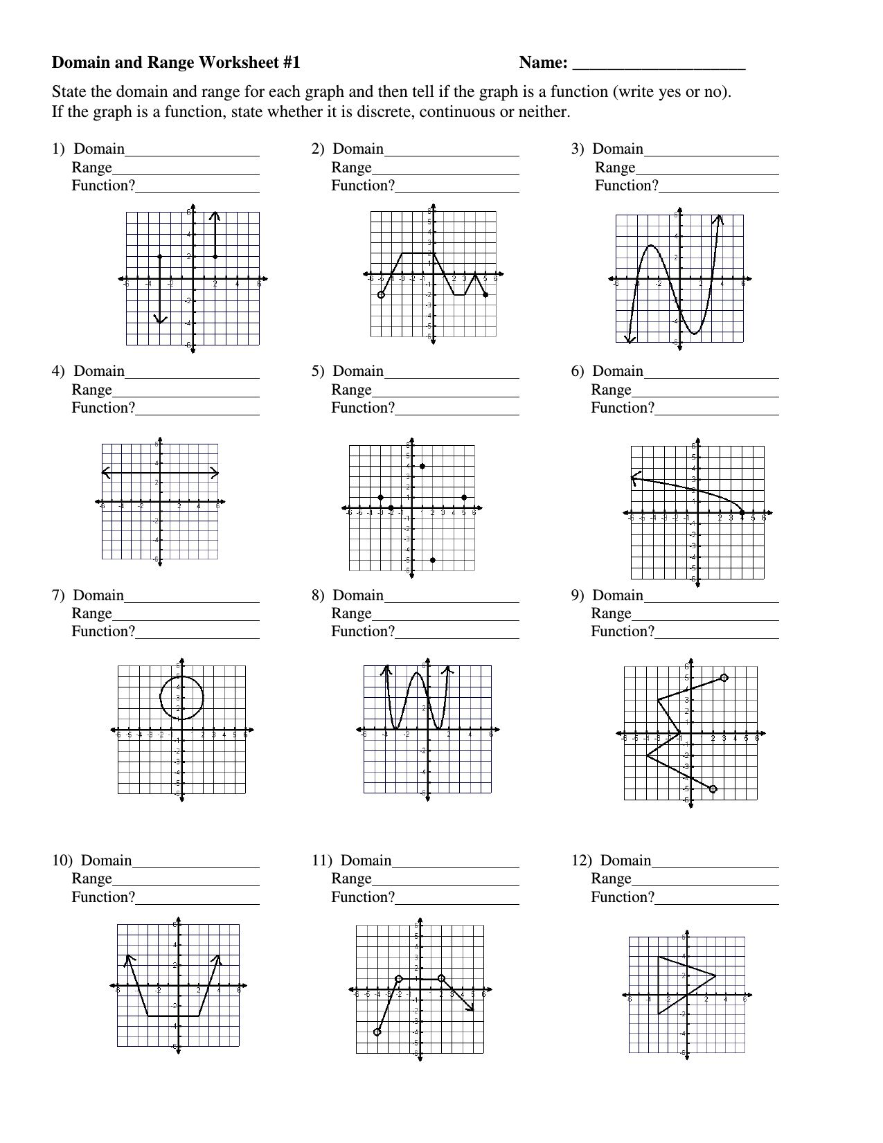 Graphing Rational Functions Worksheet Answer Key Graphworksheets