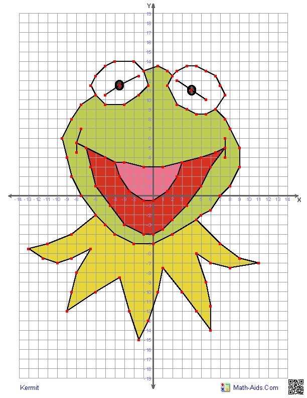 Graphing Worksheets Four Quadrant Graphing Characters Worksheets 