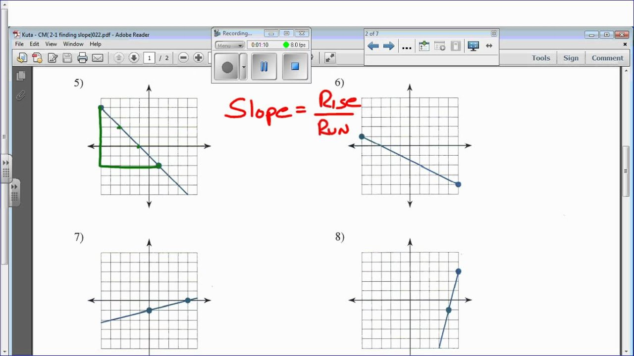 Kuta CM 2 1 Finding Slope YouTube