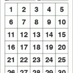 Printable Number Chart 1 30 Class Playground