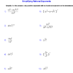 Printables Multiplying And Dividing Exponents Worksheet Tempojs