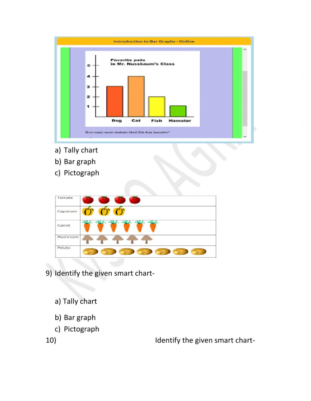 Smart Charts Worksheet