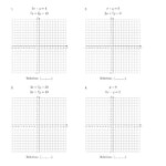 Solve Systems Of Linear Equations By Graphing Standard A