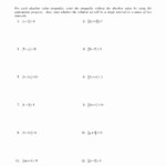 Solving Absolute Value Equations Worksheet Tomas Blog