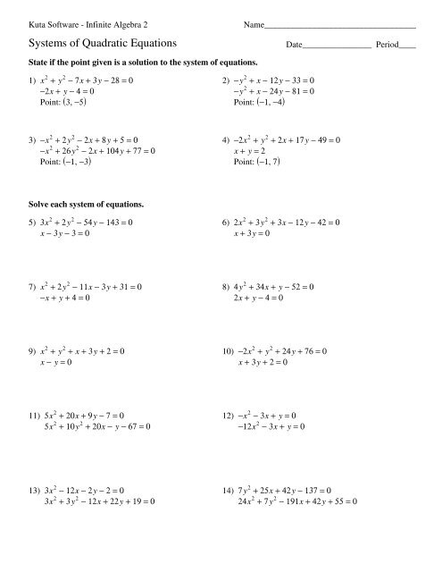 Solving For Y Worksheet Kuta Example Worksheet Solving