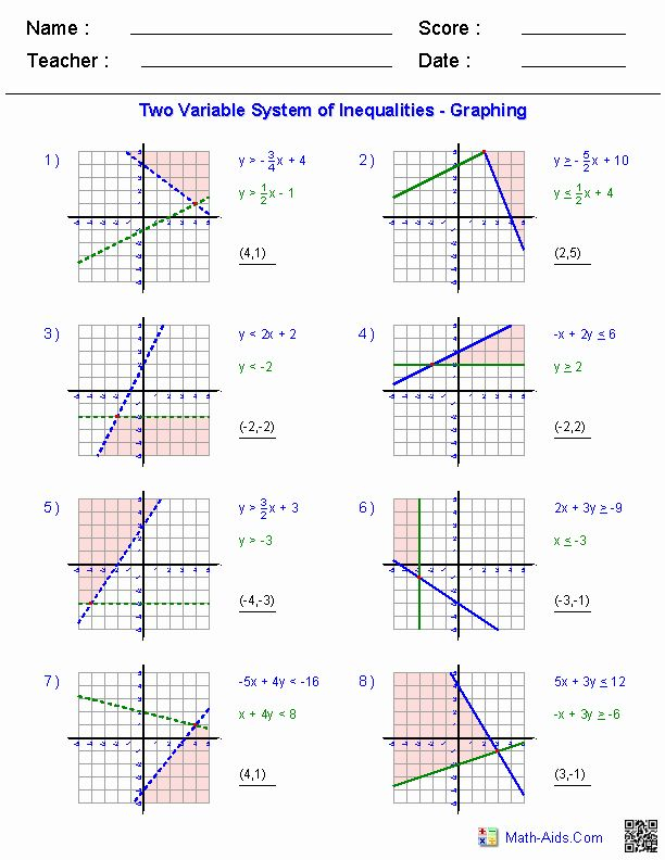 Solving Inequalities Worksheet Algebra 1 Onenow