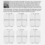 Systems Of Equations Graphing In Standard Form Worksheet