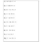 Using The Quadratic Formula Worksheet Bloxinspire